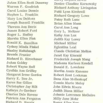 Program, Graduation, inside right side