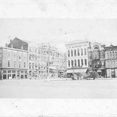 Scaffolding in front of Ray Hotel