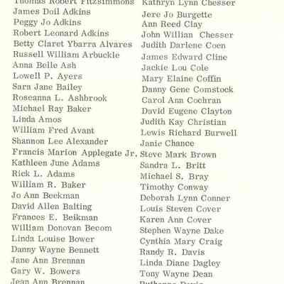 Program, Graduation, inside middle