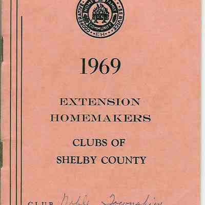 1969 Extension Homemakers Clubs of Shelby County.