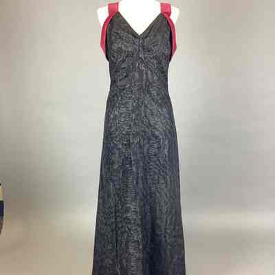 Women’s Black Taffeta Dress w/ Bolero