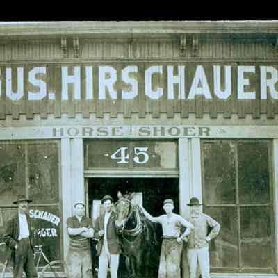 Hirschauer, Gus., Horse Shoer