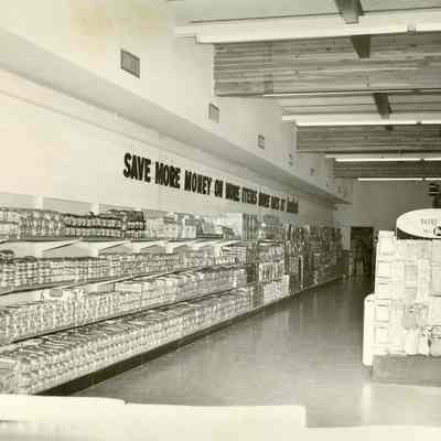 Interior of Louden's Grocery Store