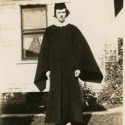 Dorothy Wasson in Graduation Gown