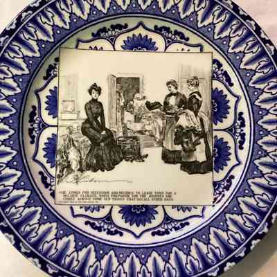 2001.016.001L: She looks for seclusion and decides to leave town for a milder climate.  While preparing for the journey, she comes across some old things that recall older days.