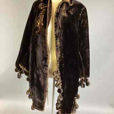 Women’s Brown Velvet Cape