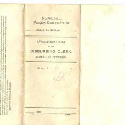 No. 386.331/Pension Certificate of James B. Wilson