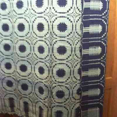 Jacquard coverlet