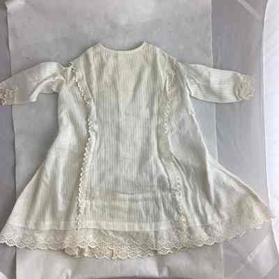 Girl’s White Cotton Dress