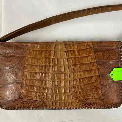 Brown Alligator Purse