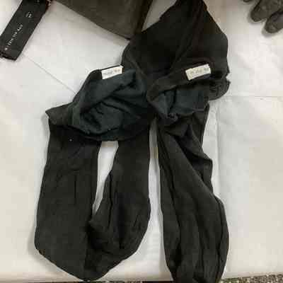 Women's Black Cotton Lisle Stockings