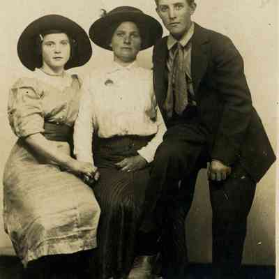 Unidentified People, Two Women and a Man