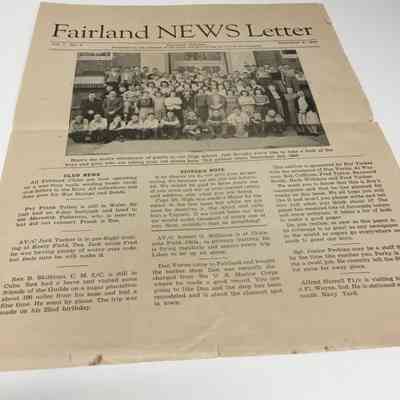 Fairland News Letter