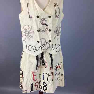 Women's Gold Corduroy Senior Cords Vest + Skirt