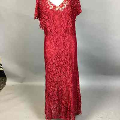 Women's Red Lace Dress