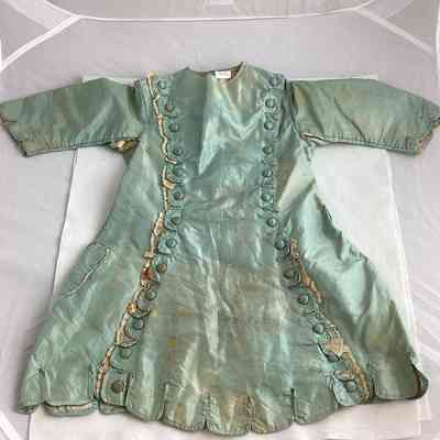 Children’s Aqua Silk Taffeta Dress