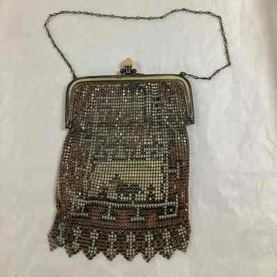 Multicolor Chain Mesh Purse