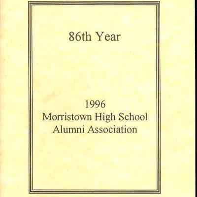 86thYear, 1996 Morristown High School Alumni Association