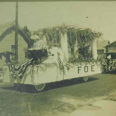 F.O.E. Float in a parade
