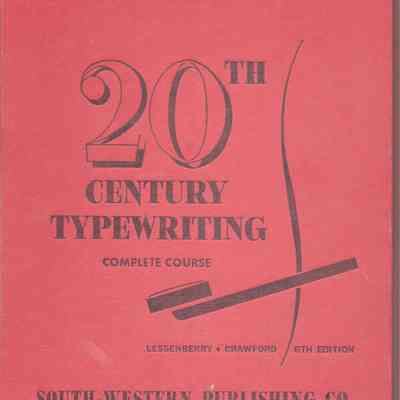 20th Century Typewriting Complete Course