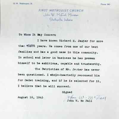 Letter of Recommendation