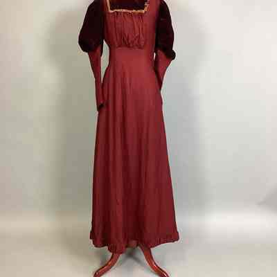 Women's Red Wool Dress