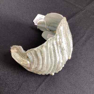 Women's Blue Felt Juliet Cap w/ Sequins