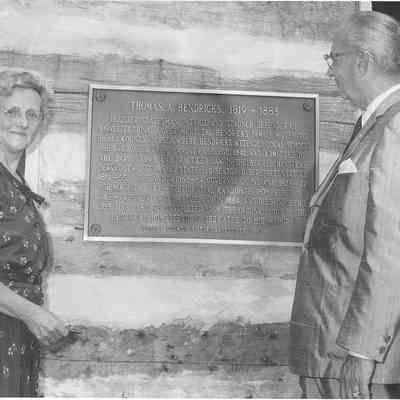 Dedication of Hendricks Cabin