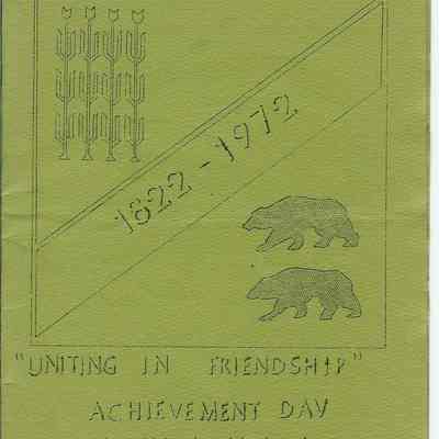 1822 - 1972 Uniting in Friendship Shelby County Achievement Day
