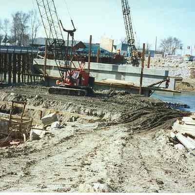 Harrison St. Bridge construction