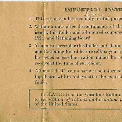 BooK, Ration, Inside Cover