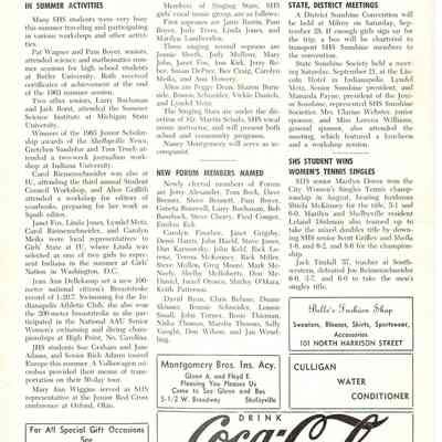 The Courier, Back Page