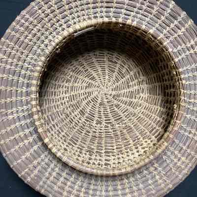 Brown Pine Coolie Hat Basket
