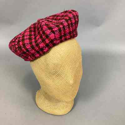Women’s Pink Plaid Tam-O’-Shanter