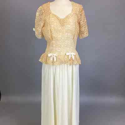 Women’s White Silk Chiffon Dress
