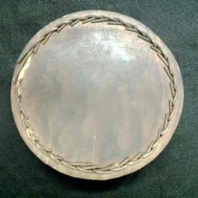 plate, collection, underside view