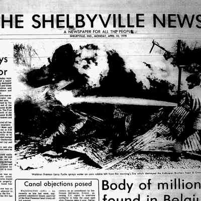 Waldron Grain Elevator Fire 4/10/1978