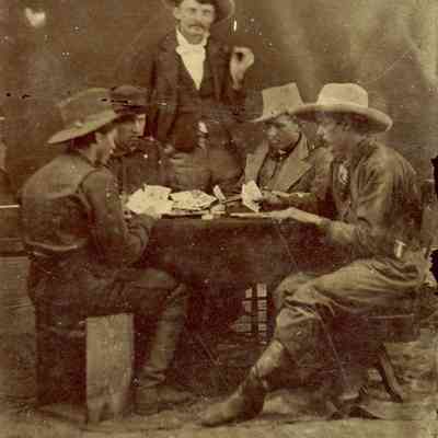 Unknown Gentle Men Playing Cards