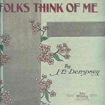 I WONDER IF THE OLD FOLKS THINK OF ME