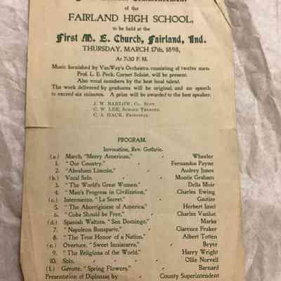 Commencement program