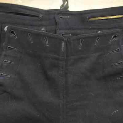 uniform, pants, front, showing flap