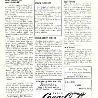 The Courier, Back Page