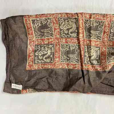 Multicolored Scarf w/ Dragons