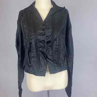 Women’s Black Satin Blouse