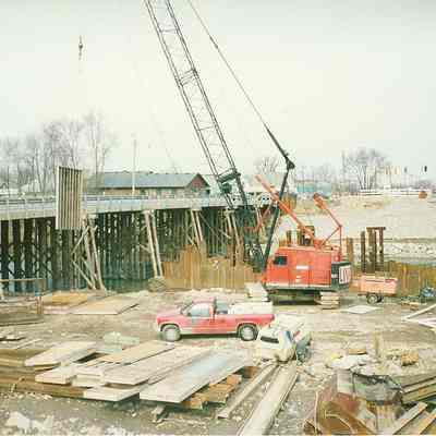 Harrison St. Bridge construction