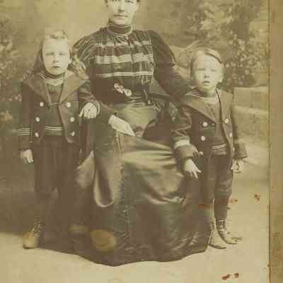Unknown Woman and Two Children
