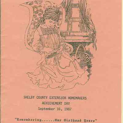 Shelby County Extension Homemakers Achievement Day - Remembering Our Girlhood Years