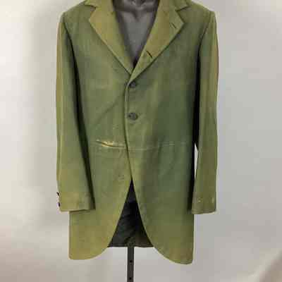 Men's Green Wool Vest & Wedding Coat