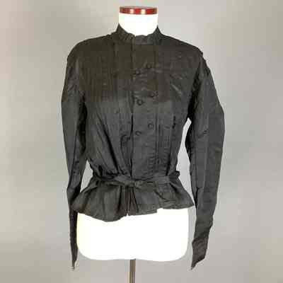 Women’s Black Silk Mourning Blouse