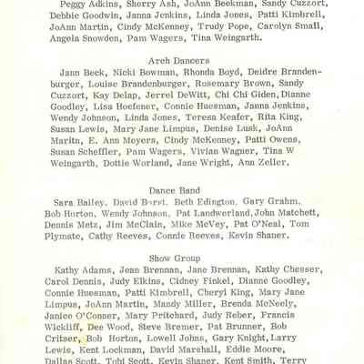 Program, front cover